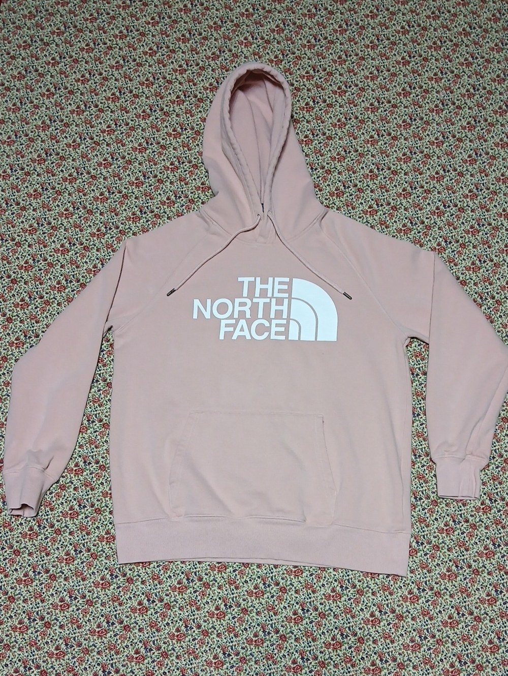 The North Face Pink Hooded Pullover Hoodie Size M Womans
